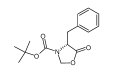 tert-butyl (R)-4-benzyl-5-oxooxazolidine-3-carboxylate Structure