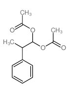 1,1-Propanediol,2-phenyl-, 1,1-diacetate结构式