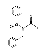 (Z)-3-phenyl-2-(phenylsulfinyl)acrylic acid Structure