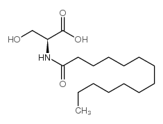 N-Myristoyl-L-serine Structure