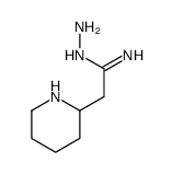 2-Piperidineacetimidic acid,hydrazide (8CI) structure