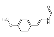 Formamide,N-[(1E)-2-(4-methoxyphenyl)ethenyl]- Structure