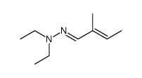 2-Methyl-2-butenal diethyl hydrazone structure