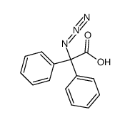 azido-diphenyl-acetic acid Structure