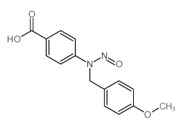 Benzoic acid,4-[[(4-methoxyphenyl)methyl]nitrosoamino]-结构式