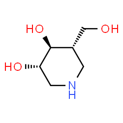 3,4-Piperidinediol, 5-(hydroxymethyl)-, (3R,4R,5R)-rel- (9CI)结构式