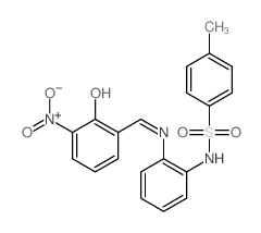 4-methyl-N-[2-[(5-nitro-6-oxo-1-cyclohexa-2,4-dienylidene)methylamino]phenyl]benzenesulfonamide Structure