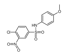 4-CHLORO-N-(4-METHOXY-PHENYL)-3-NITRO-BENZENESULFONAMIDE Structure