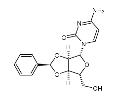 O2',O3'-((R)-benzylidene)-cytidine结构式