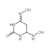 4,6-bis(hydroxyamino)-5,6-dihydro-1H-pyrimidin-2-one结构式