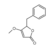 5-benzyl-4-methoxy-5H-furan-2-one结构式