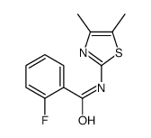 Benzamide, N-(4,5-dimethyl-2-thiazolyl)-2-fluoro- (9CI) structure