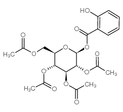 2,3,4,6-Tetra-O-acetyl-b-D-glucopyranosylsalicylate结构式