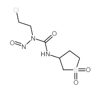 Urea, N-(2-chloroethyl)-N-nitroso-N-(tetrahydro-3-thienyl)-, S,S-dioxide (9CI)结构式