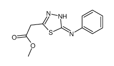 methyl 2-(5-anilino-1,3,4-thiadiazol-2-yl)acetate Structure