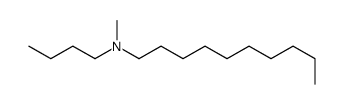 N-butyl-N-methyldecan-1-amine Structure