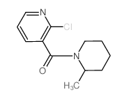 (2-Chloro-3-pyridinyl)(2-methyl-1-piperidinyl)-methanone Structure