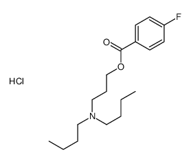 3-(dibutylamino)propyl 4-fluorobenzoate,hydrochloride Structure