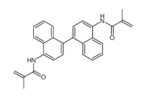 2-methyl-N-[4-[4-(2-methylprop-2-enoylamino)naphthalen-1-yl]naphthalen-1-yl]prop-2-enamide结构式