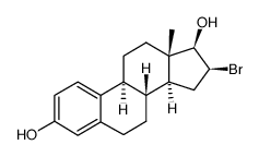 16beta-Bromo-17beta-estradiol Structure