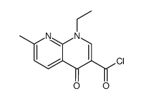 1,8-NAPHTHYRIDINE-3-CARBONYL CHLORIDE,1-ETHYL-1,4-DIHYDRO-7-METHYL-4-OXO Structure