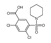 2,4-Dichloro-5-(1-piperidinylsulfonyl)benzoic acid structure