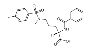 Nα-benzoyl-Nδ-methyl-Nδ-p-toluenesulfonyl-L-ornithine结构式