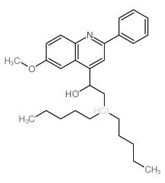 2-(dipentylamino)-1-(6-methoxy-2-phenyl-quinolin-4-yl)ethanol结构式