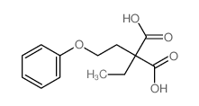 2-ethyl-2-(2-phenoxyethyl)propanedioic acid结构式