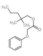 Aceticacid, 2-phenoxy-, 2,2-dimethylpentyl ester结构式