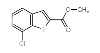 7-氯苯并[b]噻吩-2-羧酸甲酯结构式