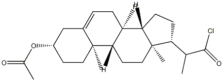 3β-(Acetyloxy)pregn-5-ene-20-carbonyl chloride structure