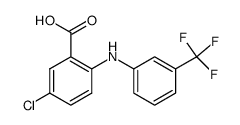 Benzoic acid,5-chloro-2-[[3-(trifluoromethyl)phenyl]amino]-结构式