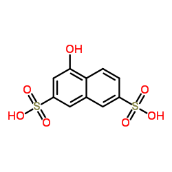 4-Hydroxy-2,7-naphthalenedisulfonic acid structure