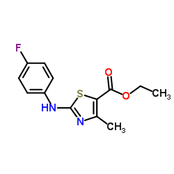 ETHYL 2-(4-FLUORO-PHENYLAMINO)-4-METHYL-THIAZOLE-5-CARBOXYLATE图片