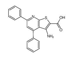 3-amino-4,6-diphenyl-thieno[2,3-b]pyridine-2-carboxylic acid picture