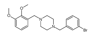 1-[(3-bromophenyl)methyl]-4-[(2,3-dimethoxyphenyl)methyl]piperazine结构式