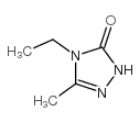 4-乙基-5-甲基-2H-1,2,4-三唑-3(4H)-酮结构式