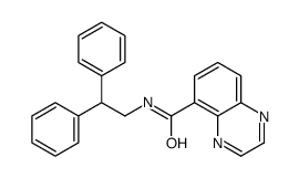 5-Quinoxalinecarboxamide,N-(2,2-diphenylethyl)-(9CI) Structure