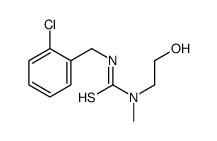 3-[(2-chlorophenyl)methyl]-1-(2-hydroxyethyl)-1-methylthiourea结构式