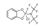 2-(bis-trifluoromethyl-amino)-2-chloro-2-fluoro-2λ5-benzo[1,3,2]dioxaphosphole结构式