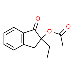 1H-Inden-1-one,2-(acetyloxy)-2-ethyl-2,3-dihydro-(9CI)结构式