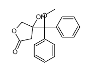 4-hydroxy-4-[methoxy(diphenyl)methyl]oxolan-2-one Structure