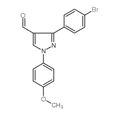 3-(4-bromophenyl)-1-(4-methoxyphenyl)-1h-pyrazole-4-carbaldehyde structure