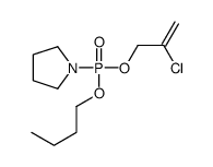 (2-Chloroallyl)butyl=1-pyrrolidinylphosphonate结构式