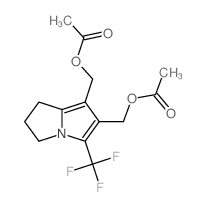 [1-(acetyloxymethyl)-3-(trifluoromethyl)-6,7-dihydro-5H-pyrrolizin-2-yl]methyl acetate Structure