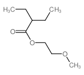 Butanoic acid,2-ethyl-, 2-methoxyethyl ester Structure