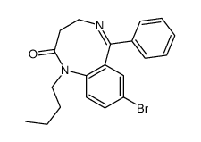 8-bromo-1-butyl-6-phenyl-3,4-dihydro-1,5-benzodiazocin-2-one Structure