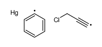 3-chloroprop-1-ynyl(phenyl)mercury结构式