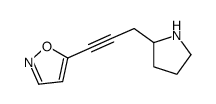 5-(3-pyrrolidin-2-ylprop-1-ynyl)-1,2-oxazole Structure